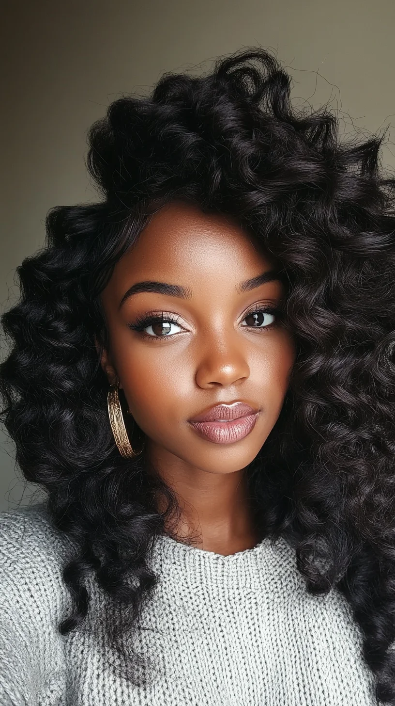 Bold and Beautiful: Embrace the Statement-Making Voluminous Curly Hairstyle