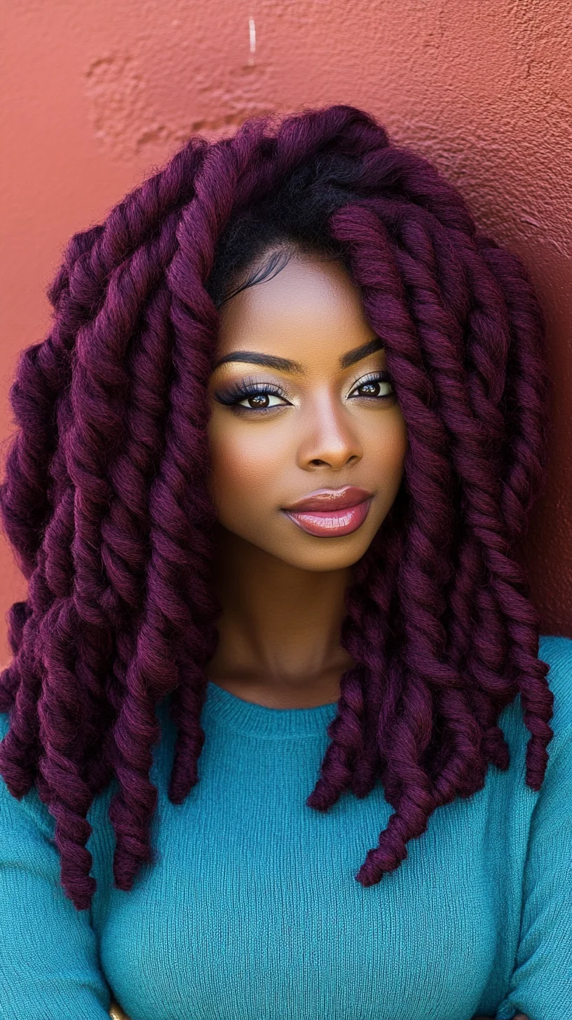 Bold and Beautiful: Embrace the Vibrant Twists of this Statement-Making Hairstyle