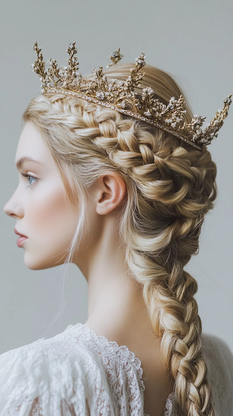 Braid Majesty: Elevate Your Look with a Regal Crown Braid