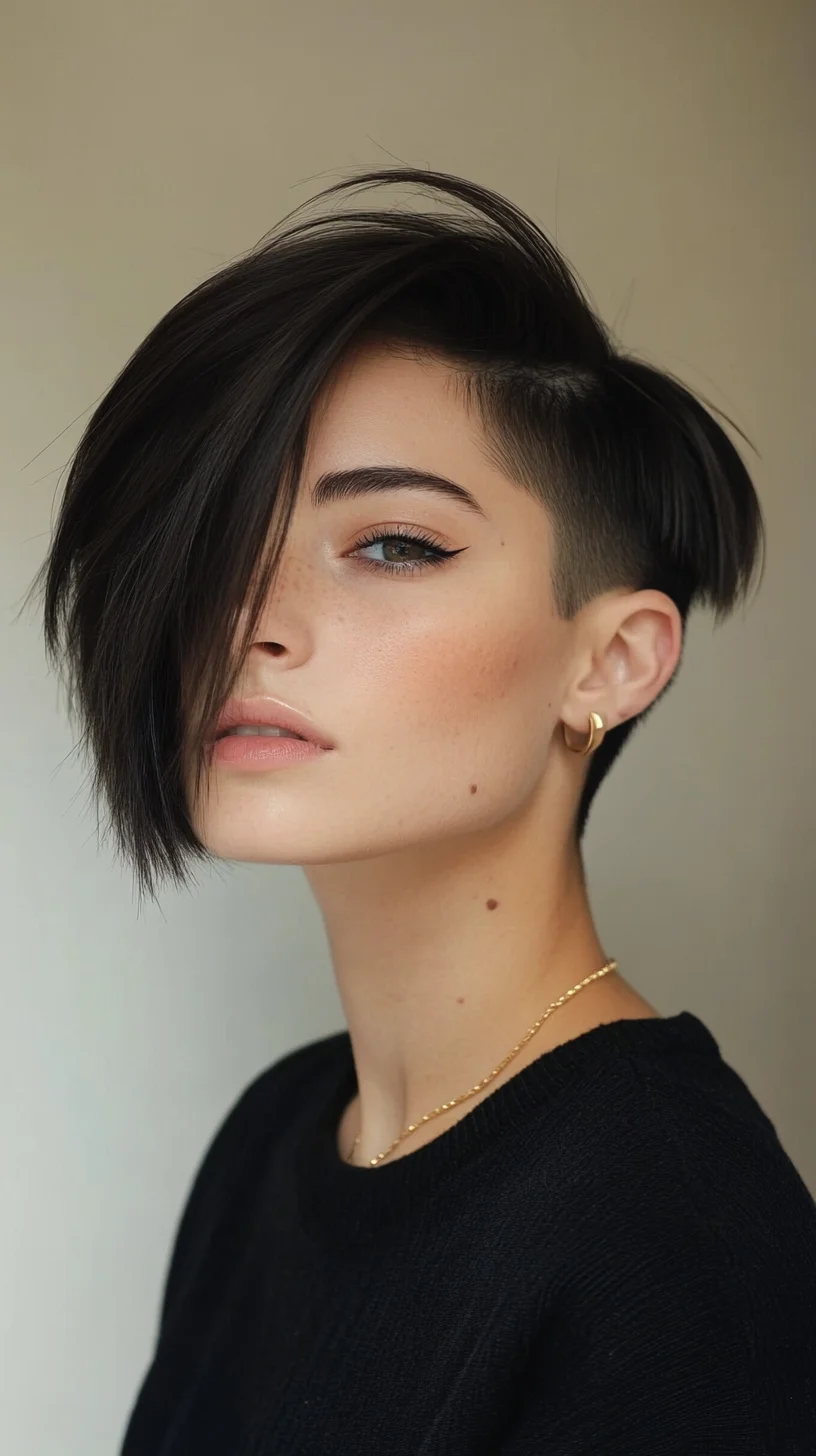 Edgy Asymmetrical Pixie: A Bold Statement with Effortless Chic