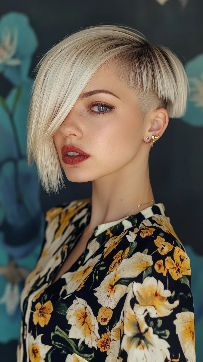 Edgy Elegance: The Asymmetrical Bob with Undercut