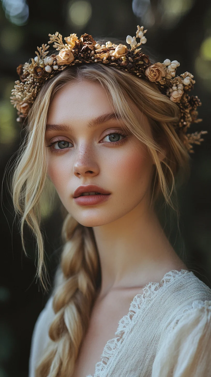 Effortless Boho Braids: A Romantic Twist with Floral Accents