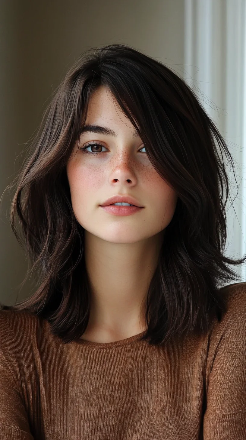 Effortless tousled layers: The modern shag for a fresh, playful look