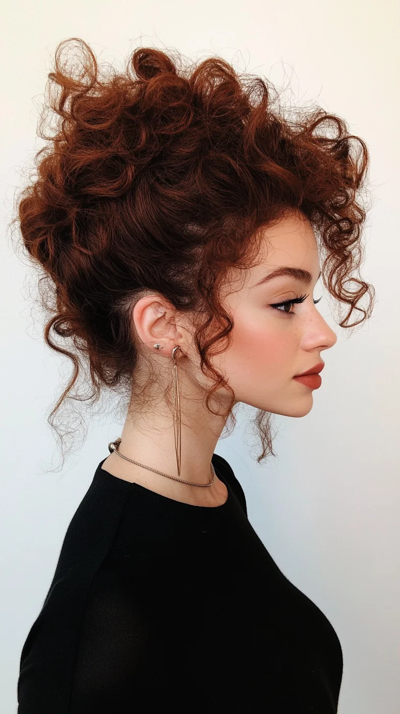 Effortless Volume: Embrace Bold Curls with This Chic Updo