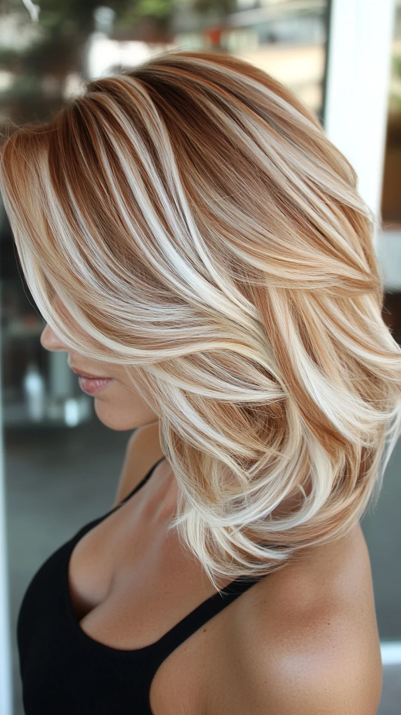 Effortlessly Chic Balayage Lob with Soft Waves for a Glamorous Look