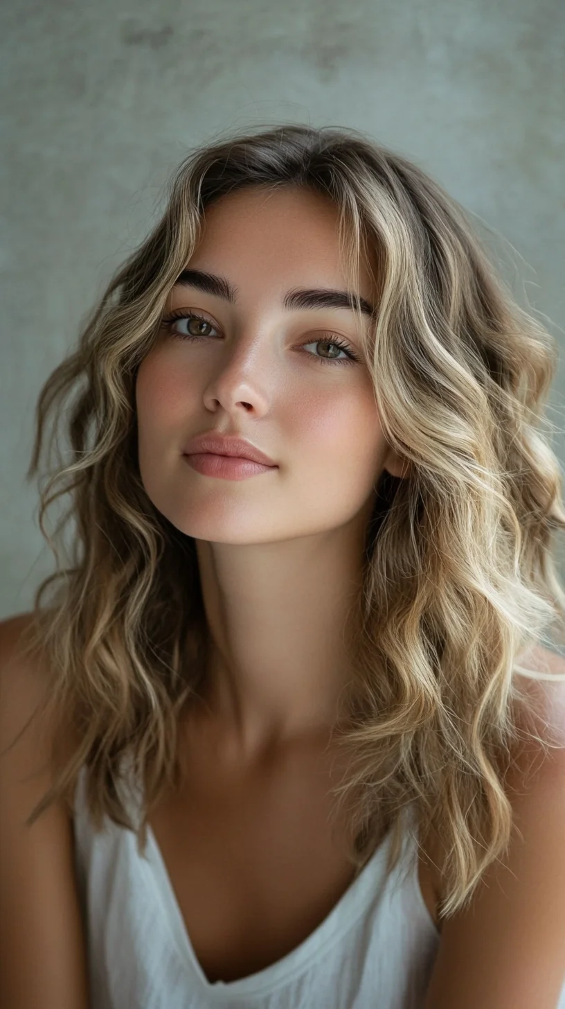 Effortlessly Chic Beach Waves: The Perfect Blend of Texture and Volume