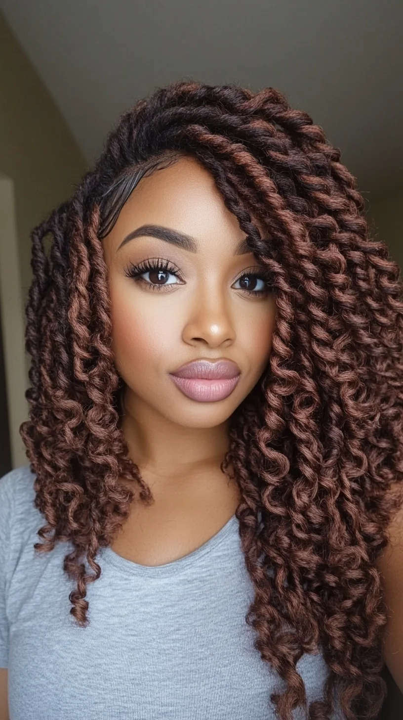 Effortlessly Chic: Embrace the Glamour of Long, Wavy Faux Locs