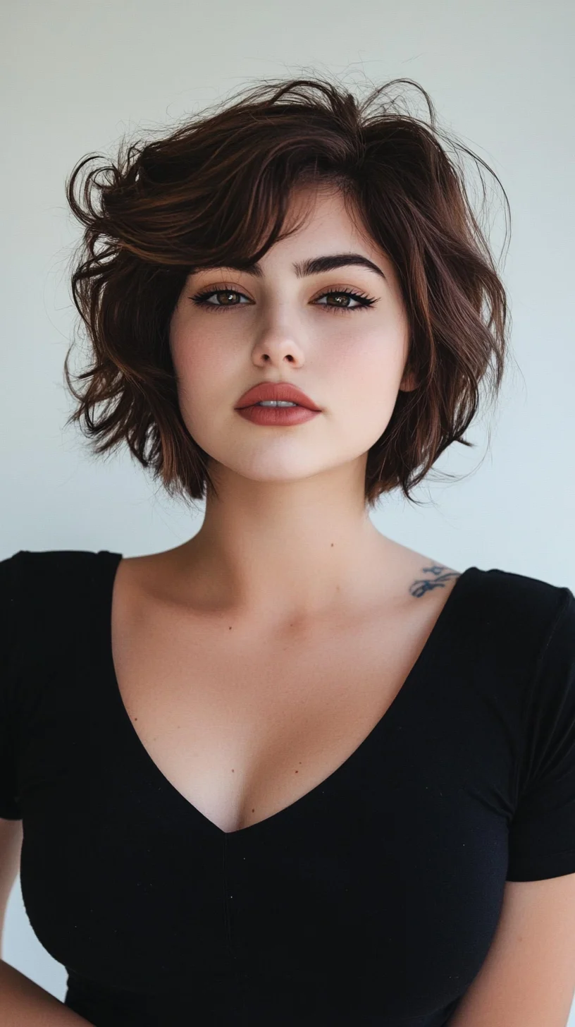 Effortlessly Chic: Embrace the Playful Textured Bob Hairstyle