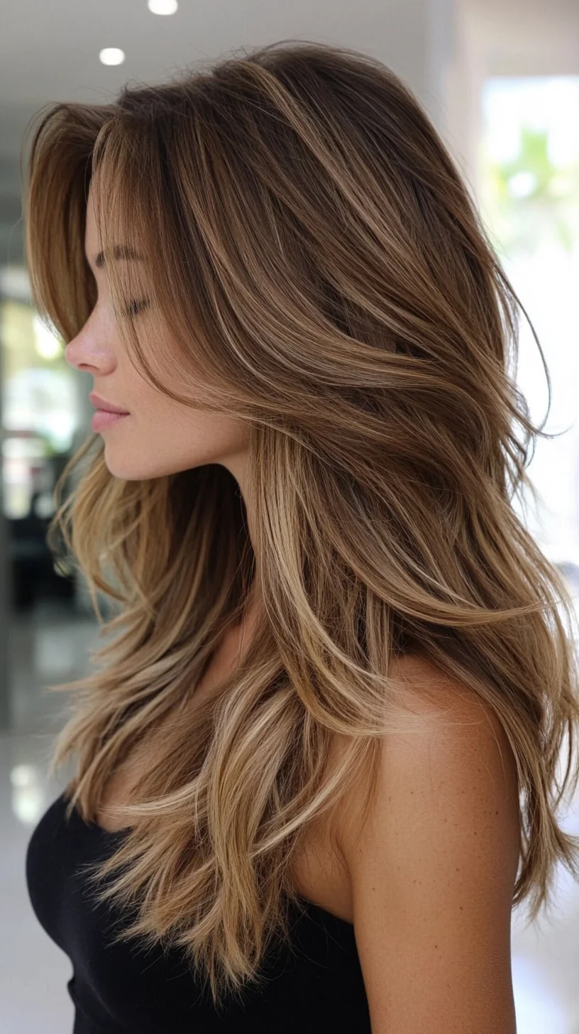 Effortlessly Chic: Embrace Volume with Long, Layered Waves