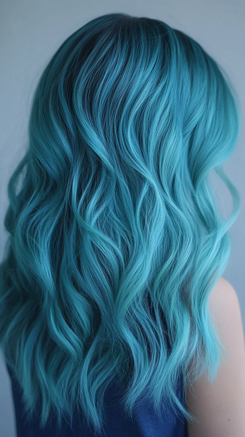 Effortlessly Chic: Radiant Ocean Waves with a Stunning Aqua Hue