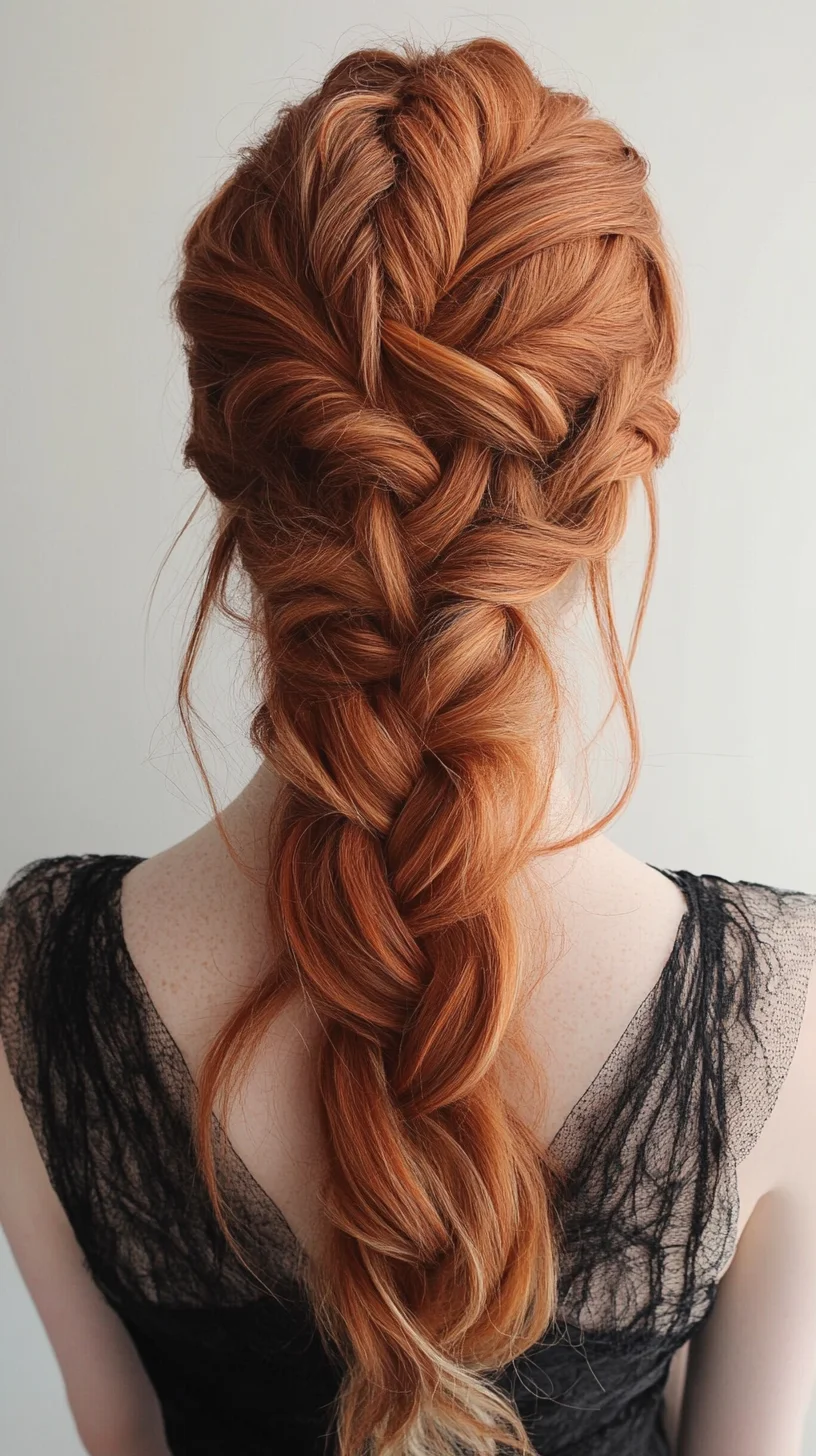 Effortlessly Chic: The Braided Crown with Flawless Loose Waves