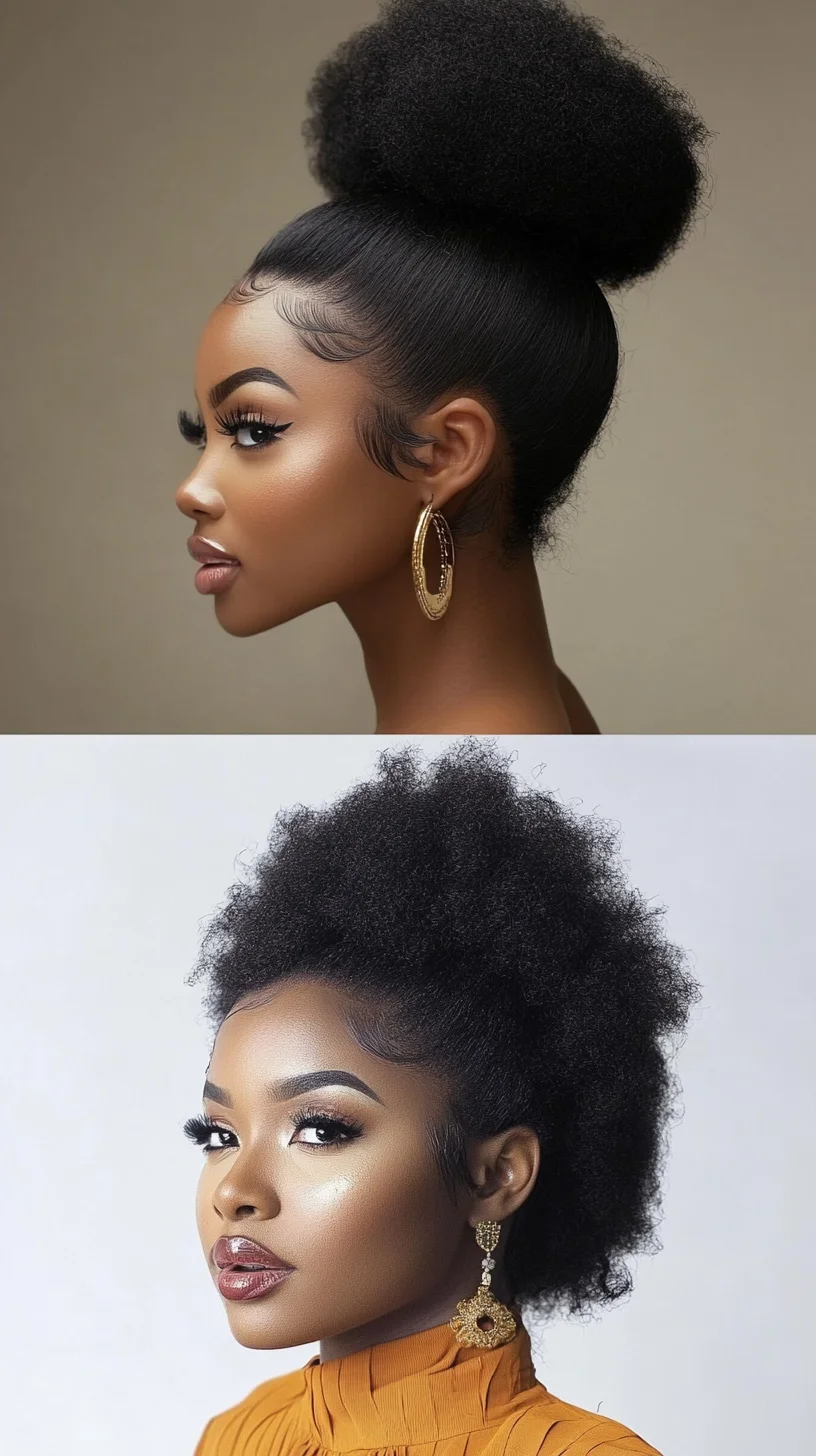 Effortlessly Chic: The Glamorous High Puff Hairstyle for Effortless Elegance