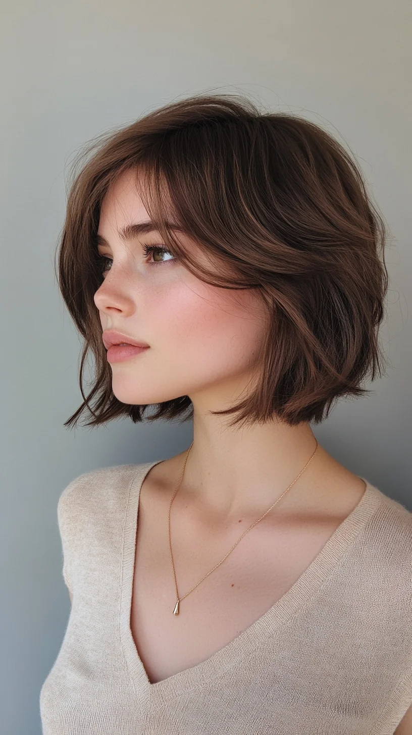 Effortlessly Chic: The Modern Textured Bob for a Fresh Look