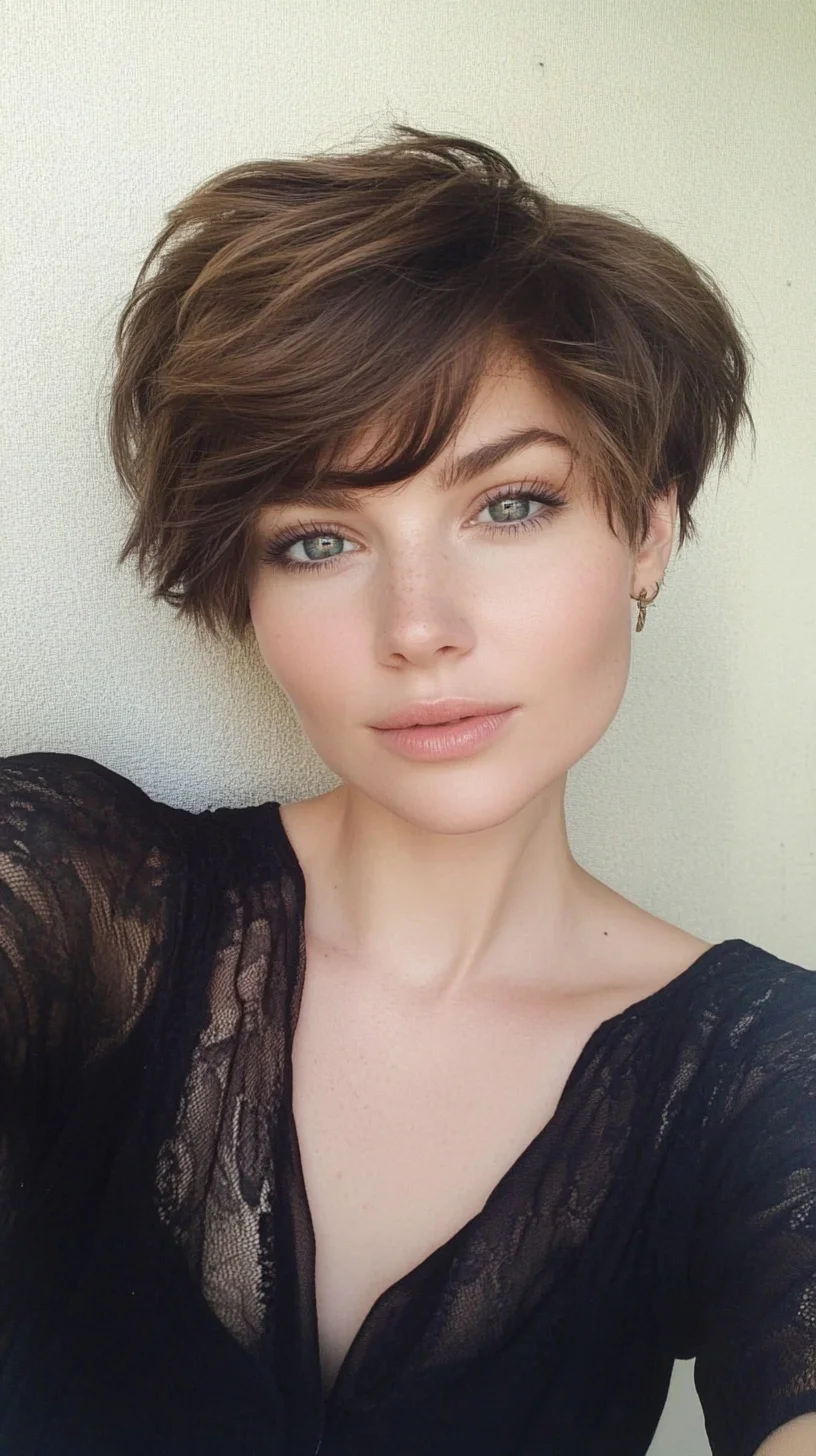 Effortlessly Chic: The Modern Textured Bob for a Playful Yet Elegant Look