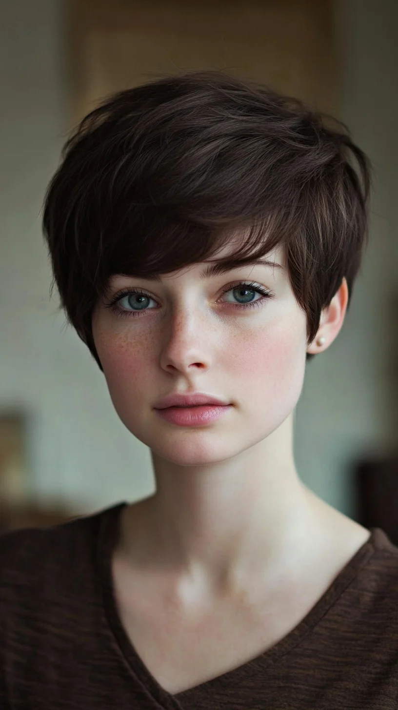 Effortlessly Chic: The Modern Textured Short Pixie Cut