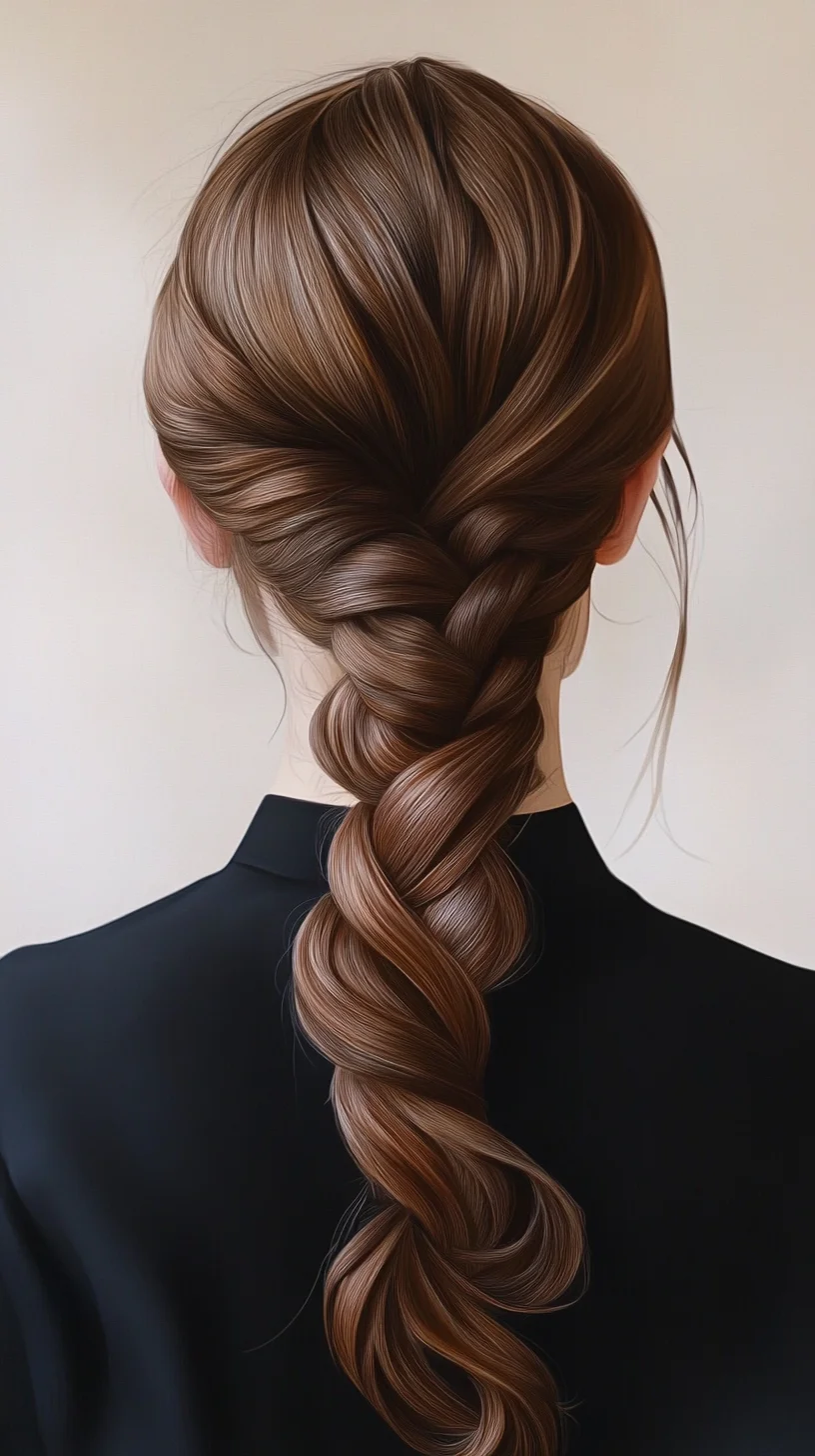 Effortlessly Chic: The Perfectly Plaited Braided Masterpiece