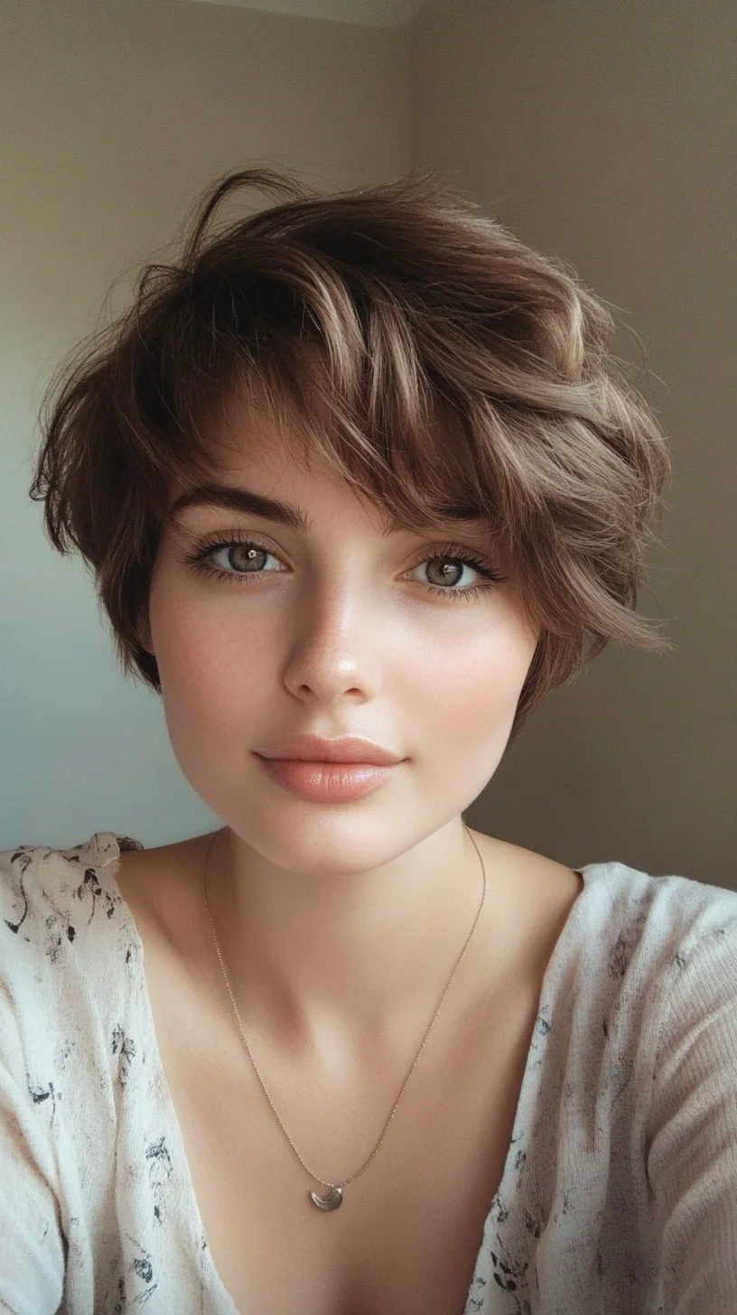 Effortlessly Chic: The Playful Wavy Bob for Modern Elegance