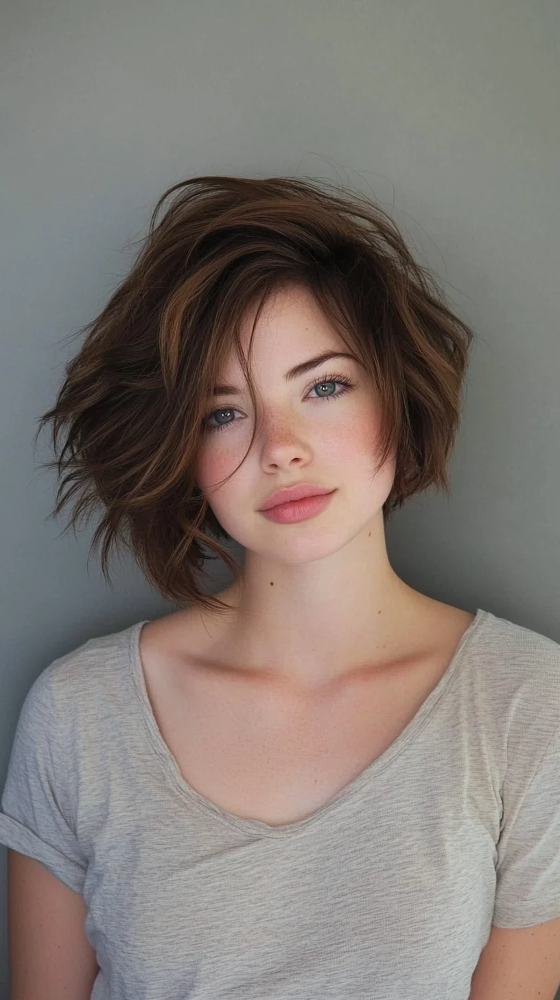 Effortlessly Chic: The Textured Bob for a Modern, Playful Look