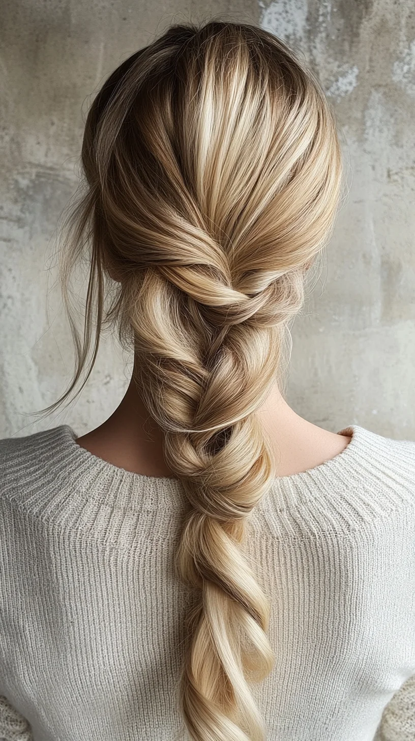 Effortlessly Chic: The Textured Braided Ponytail for Any Occasion