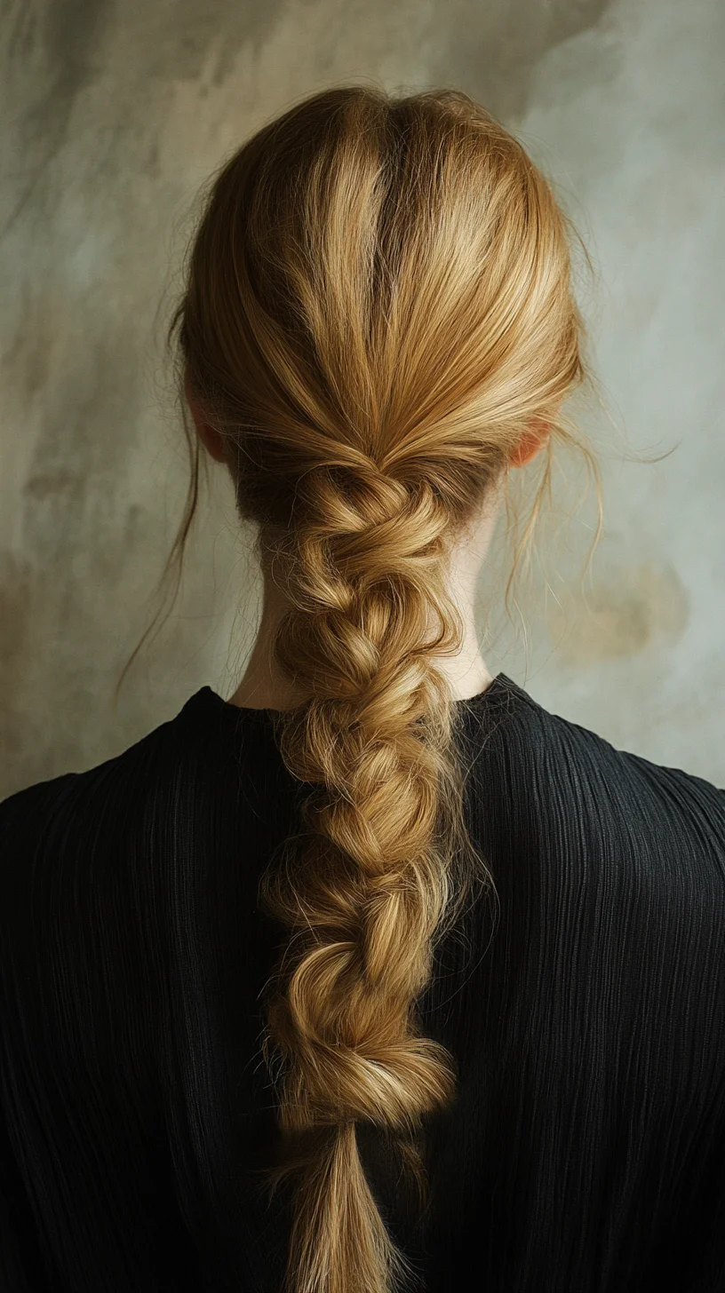 Effortlessly Chic: The Textured Braided Ponytail for Effortless Style