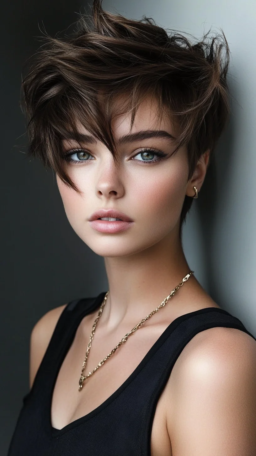 Effortlessly Edgy: The Tousled Pixie Cut for a Chic, Modern Look