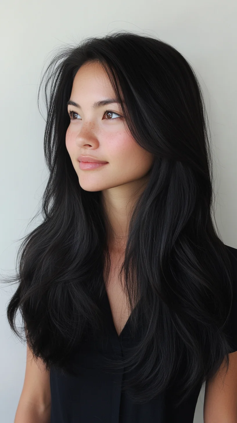 Effortlessly Elegant Long Layers with Natural Volume