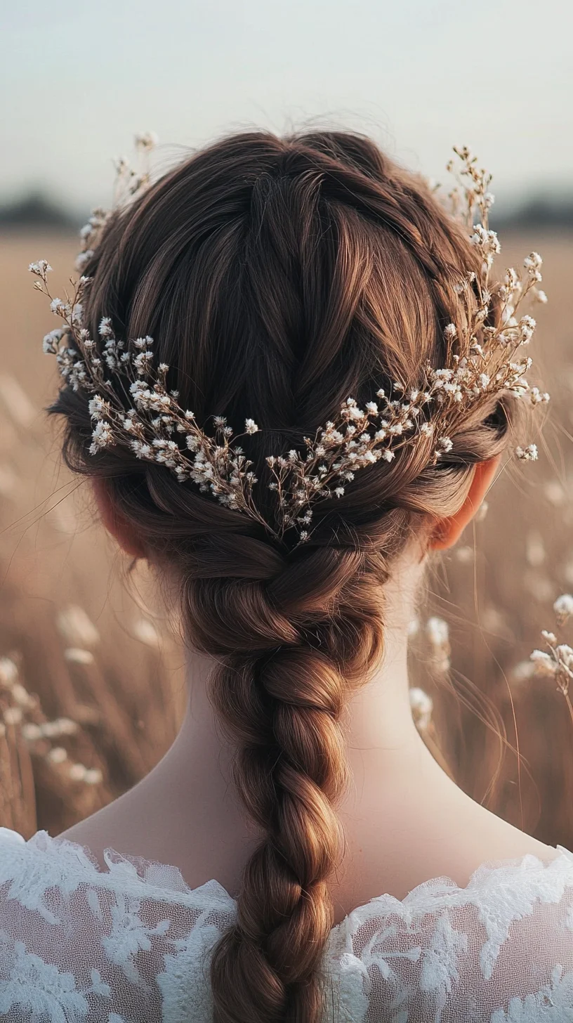 Effortlessly Elegant: The Enchanted Floral Braid for Every Occasion