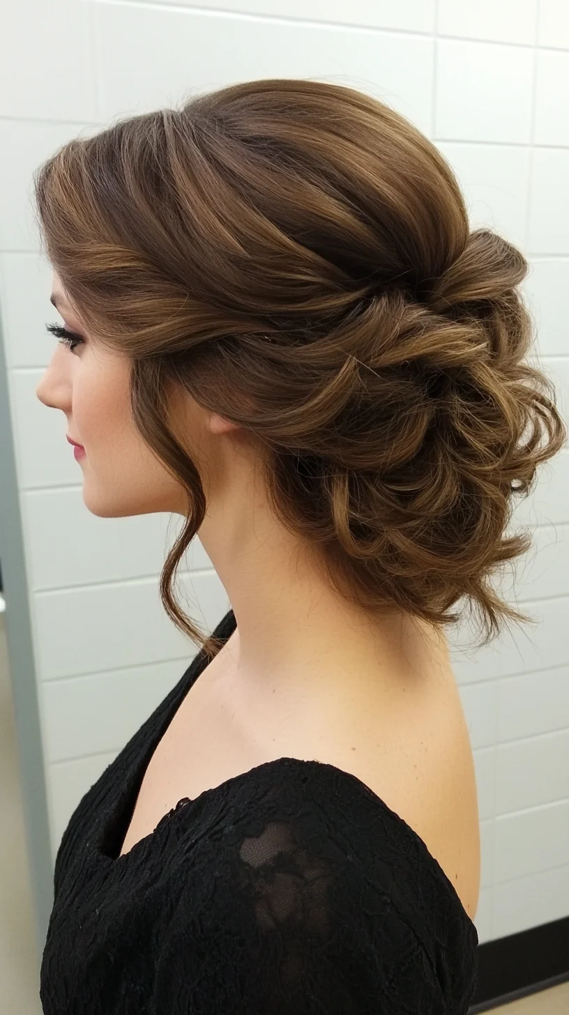 Effortlessly Elegant: The Flirty Chignon with Loose Waves