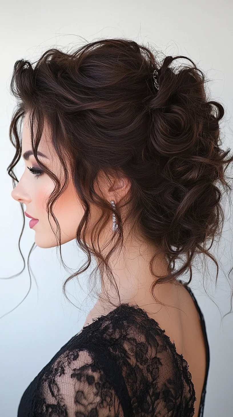 Effortlessly Elegant: The Romantic Updo with Soft Curls