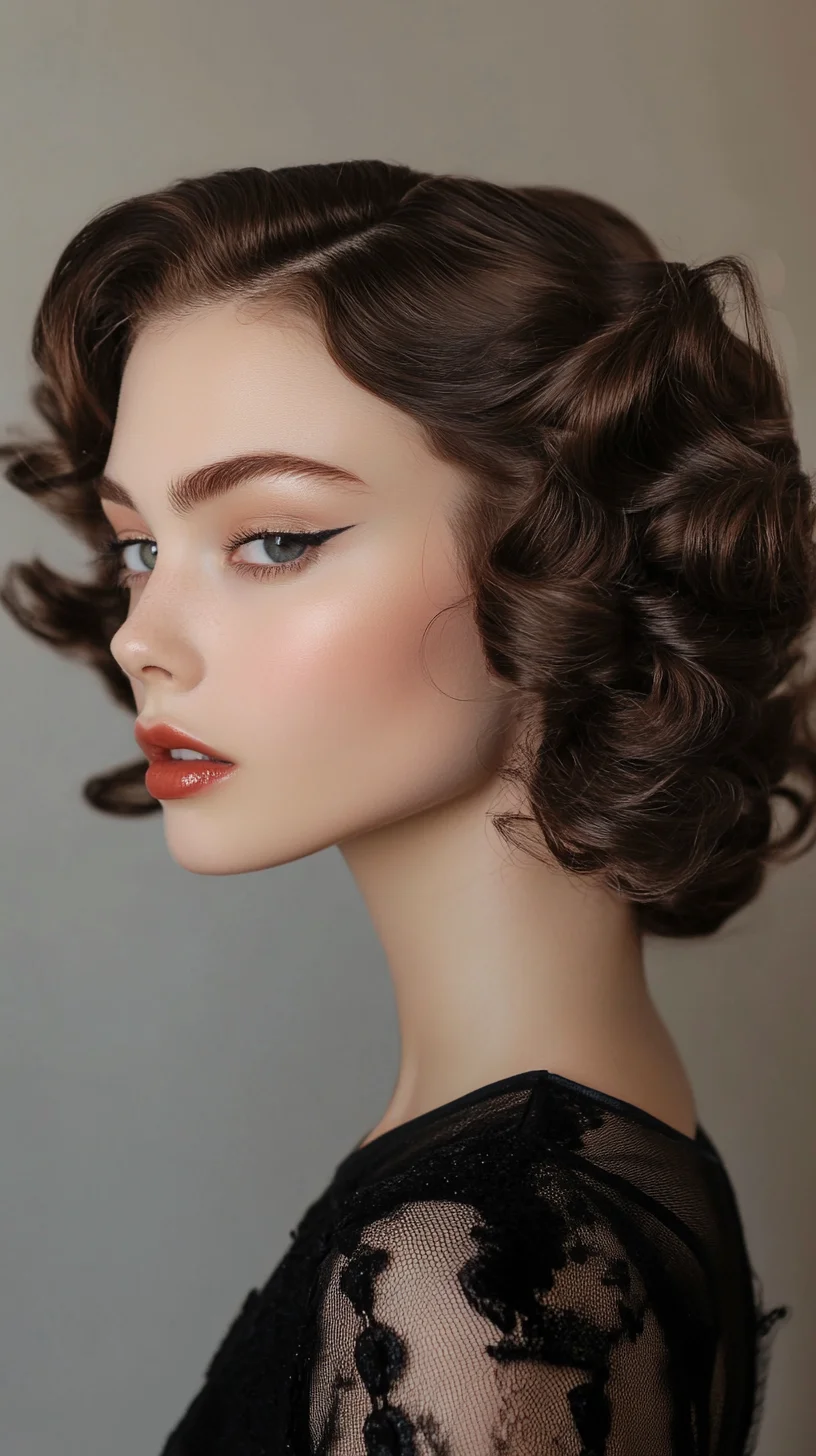 Effortlessly Elegant: The Timeless Vintage Curls for a Glamorous Look