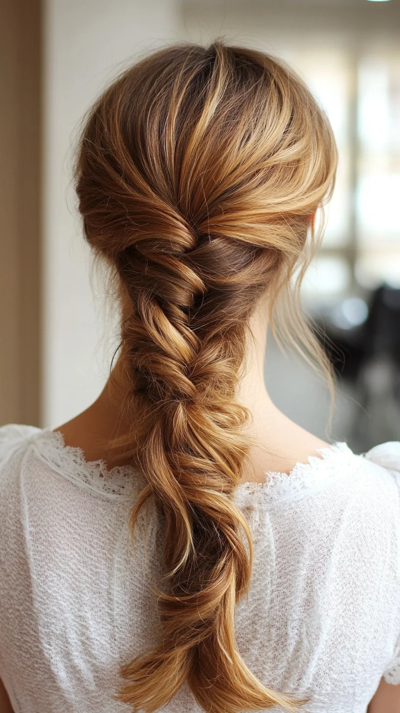 Effortlessly Elegant: The Twisted Boho Braid for Any Occasion