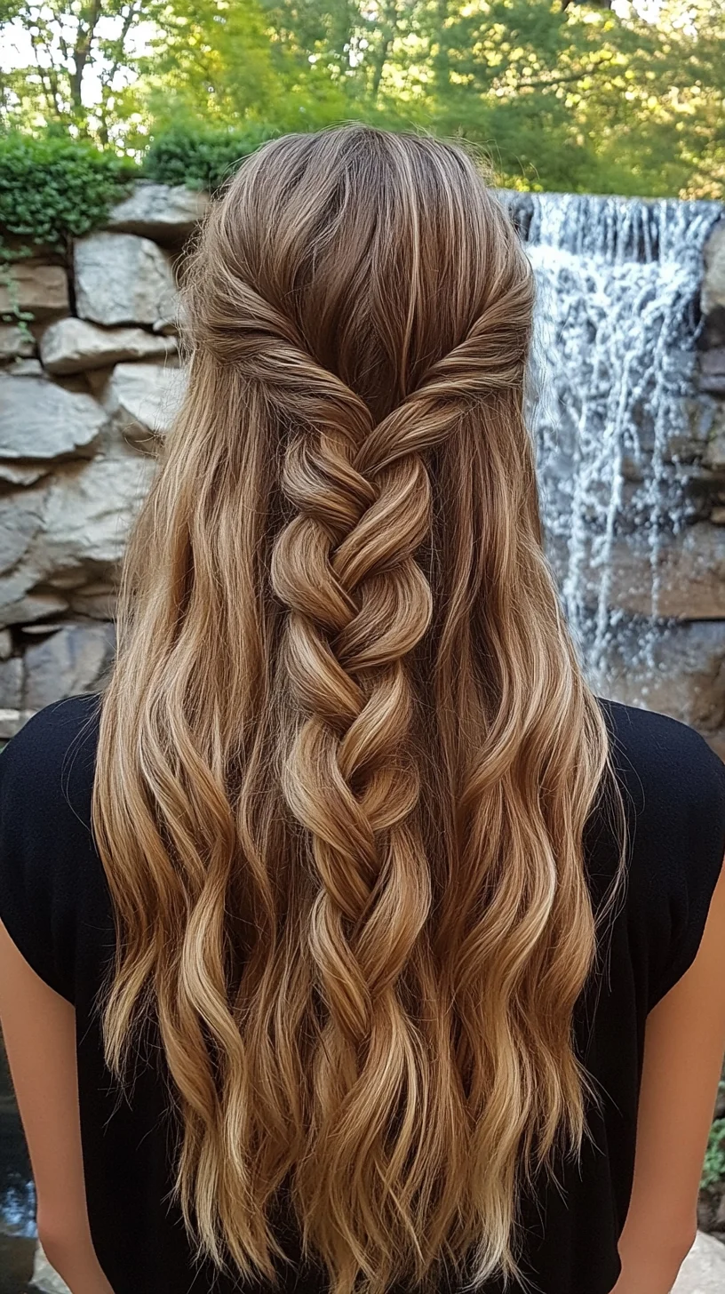 Effortlessly Elegant: The Whimsical Half-Up Braid for Every Occasion