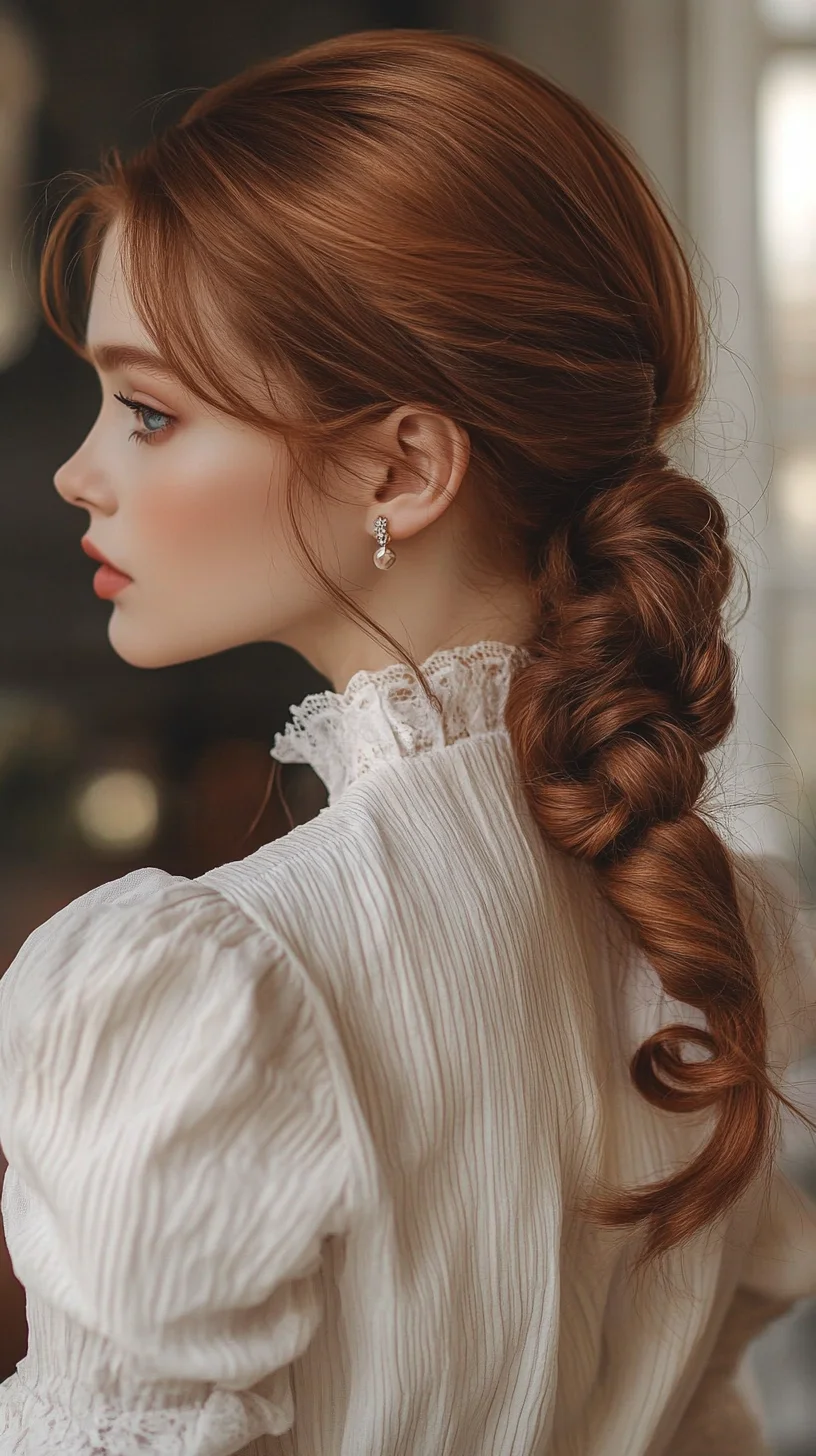 Effortlessly Elegant Twisted Ponytail: A Chic Style for Any Occasion