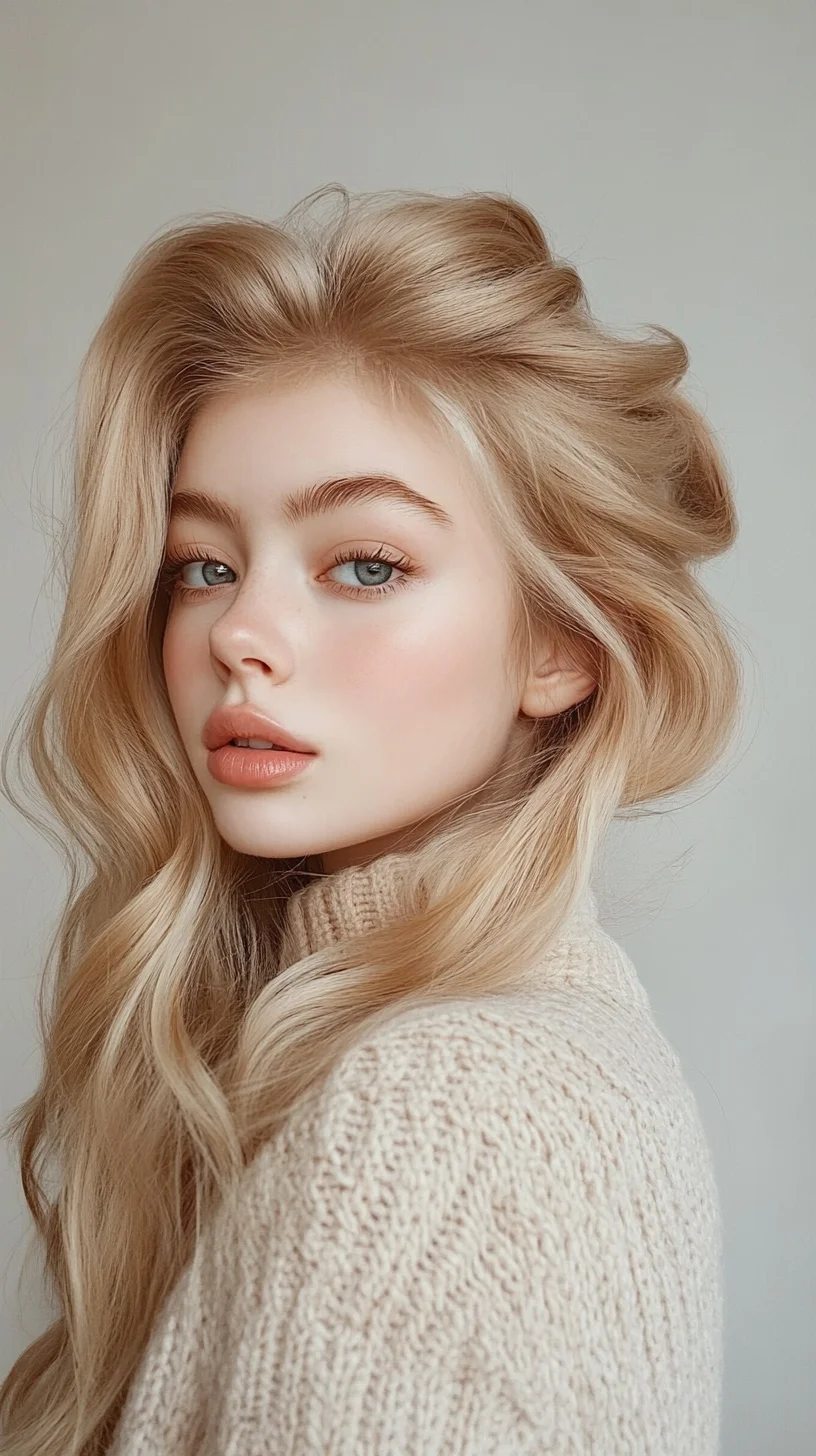 Effortlessly Elegant Waves: Embrace the Glamour of Soft Textured Locks