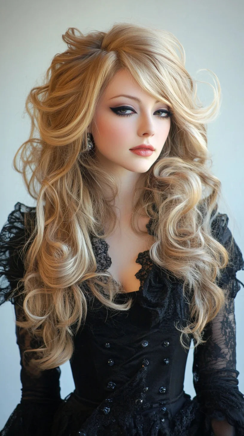 Effortlessly Glamorous: A Luxurious Voluminous Wave Hairstyle