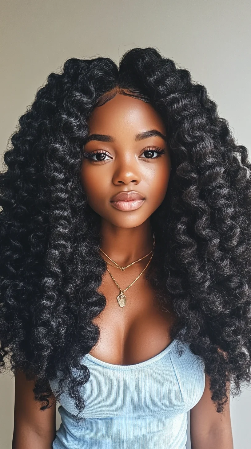 Effortlessly Glamorous: Embrace the Bold Volume of Defined Curls