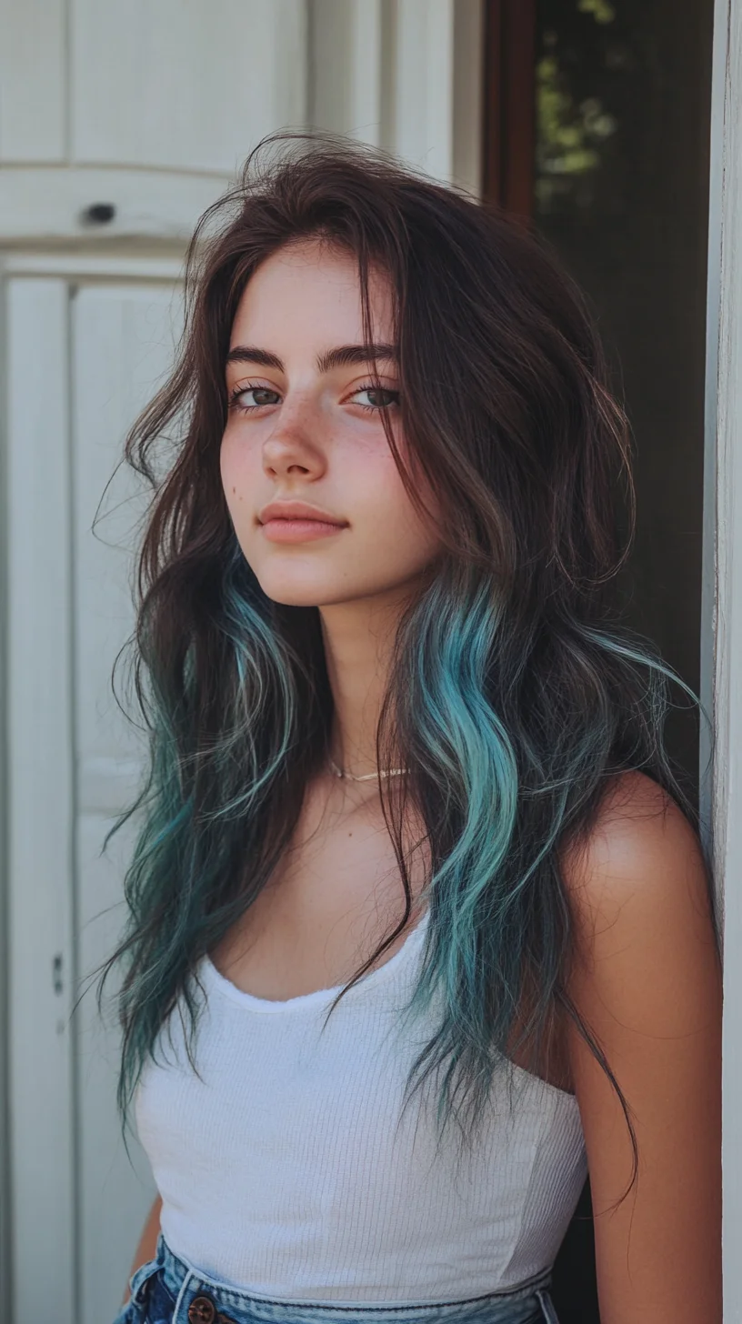 Effortlessly Playful: Embrace the Beachy Waves with a Splash of Aqua