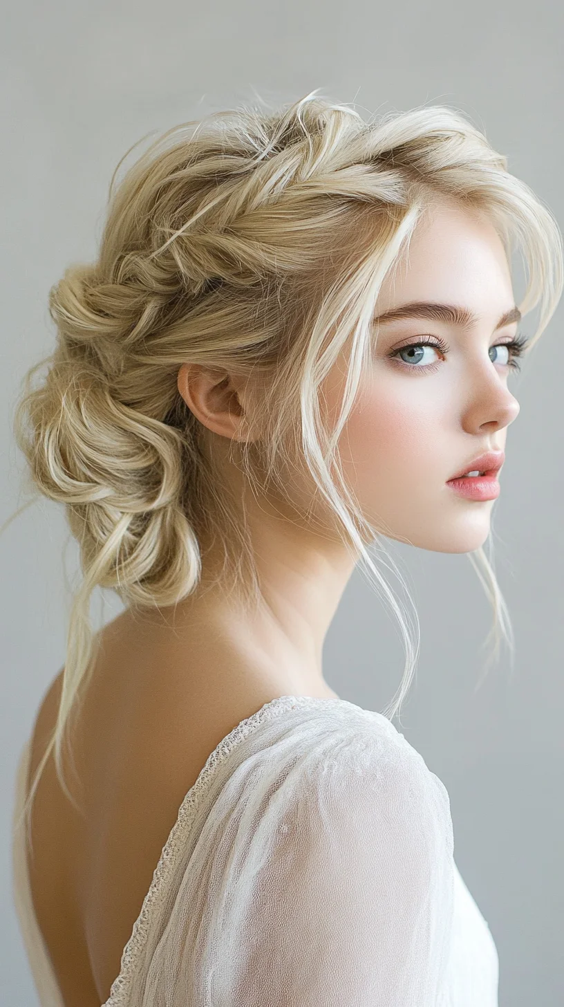 Effortlessly Romantic Braided Updo: Perfect for Any Special Occasion