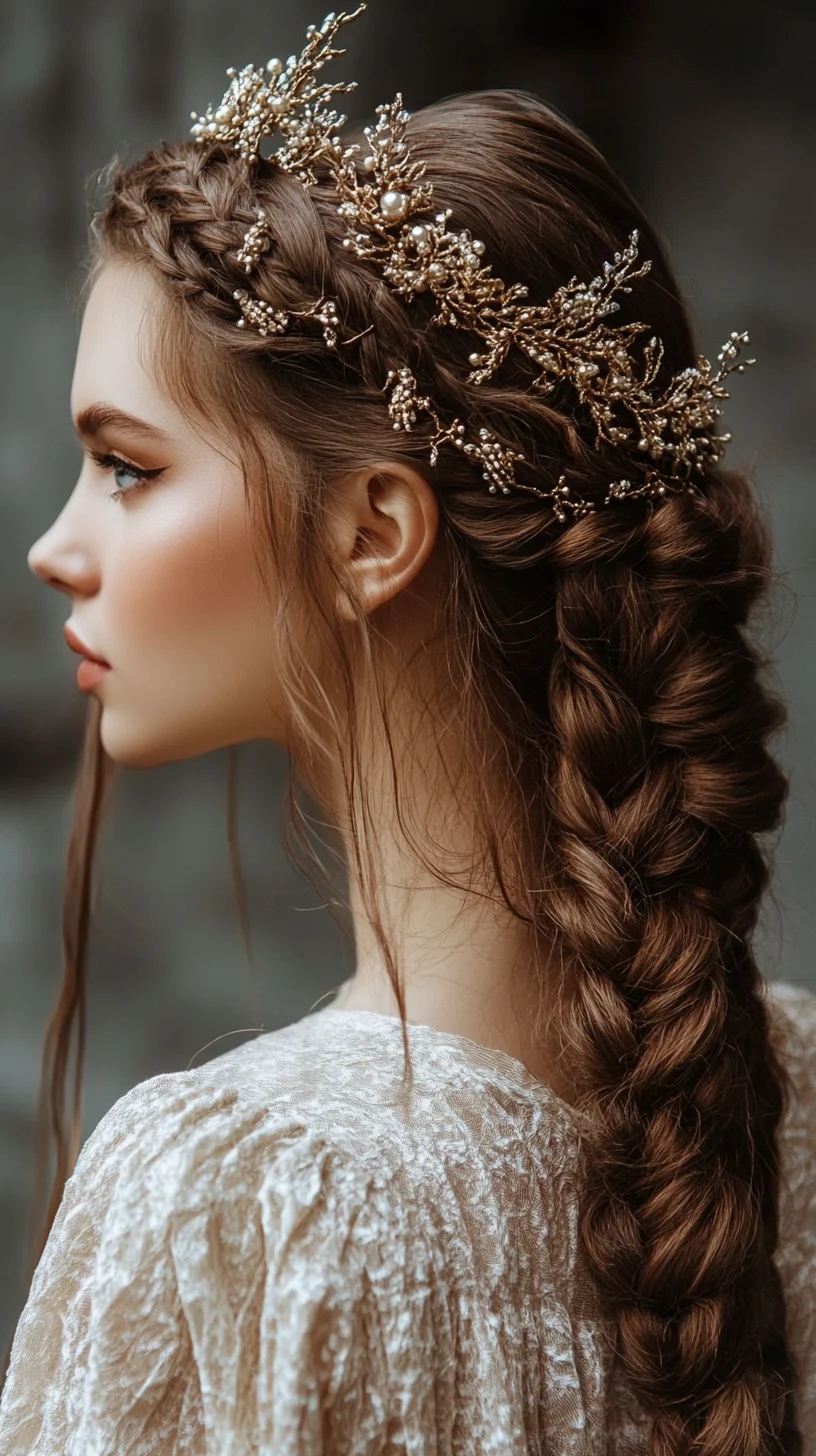 Effortlessly Romantic: The Braided Beauty with a Touch of Elegance