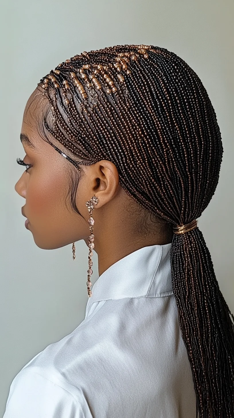 Elegant Beaded Braids: A Chic Twist on Classic Hairstyles