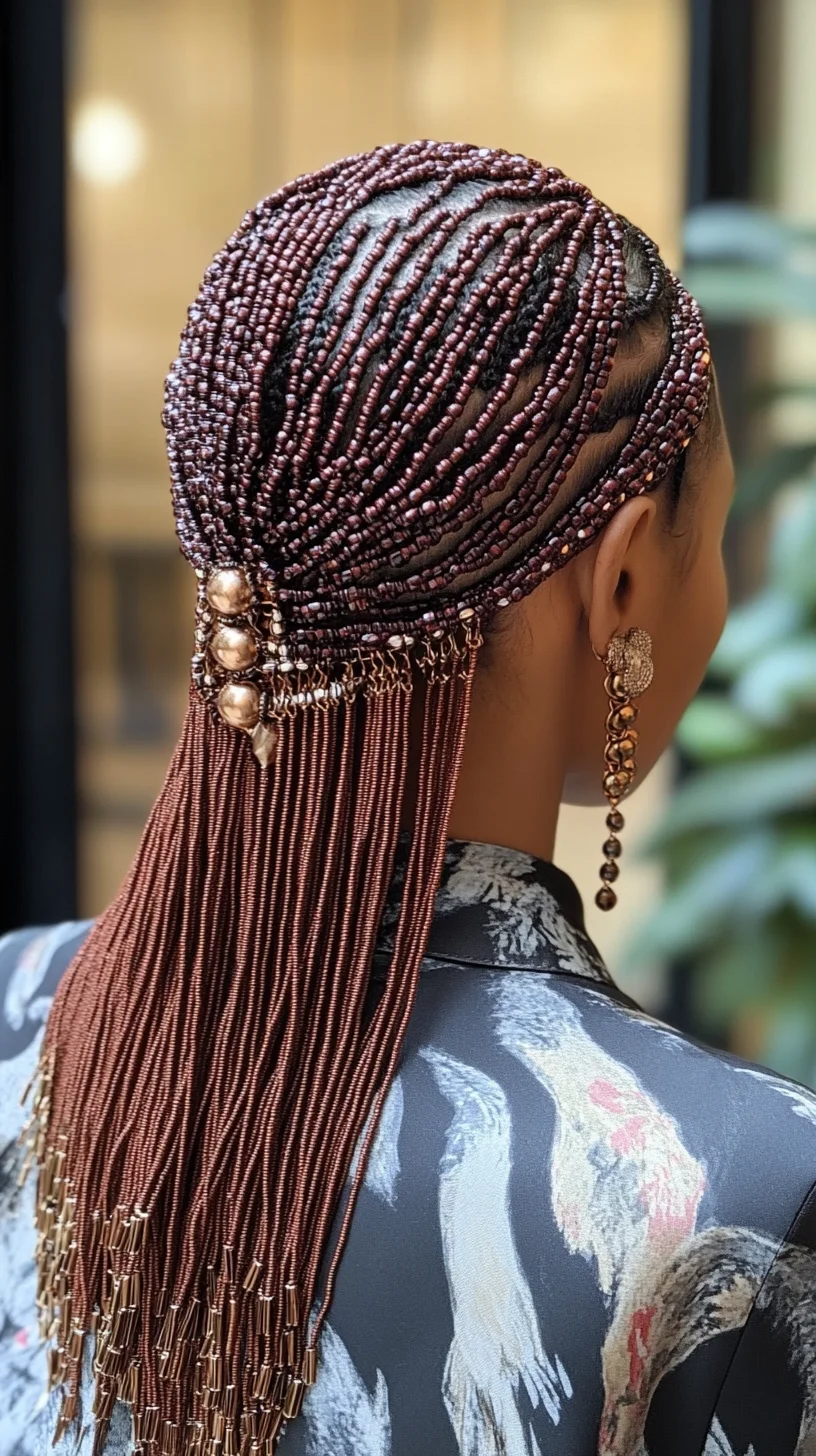 Elegant Beaded Braids: A Stunning Statement of Style and Sophistication