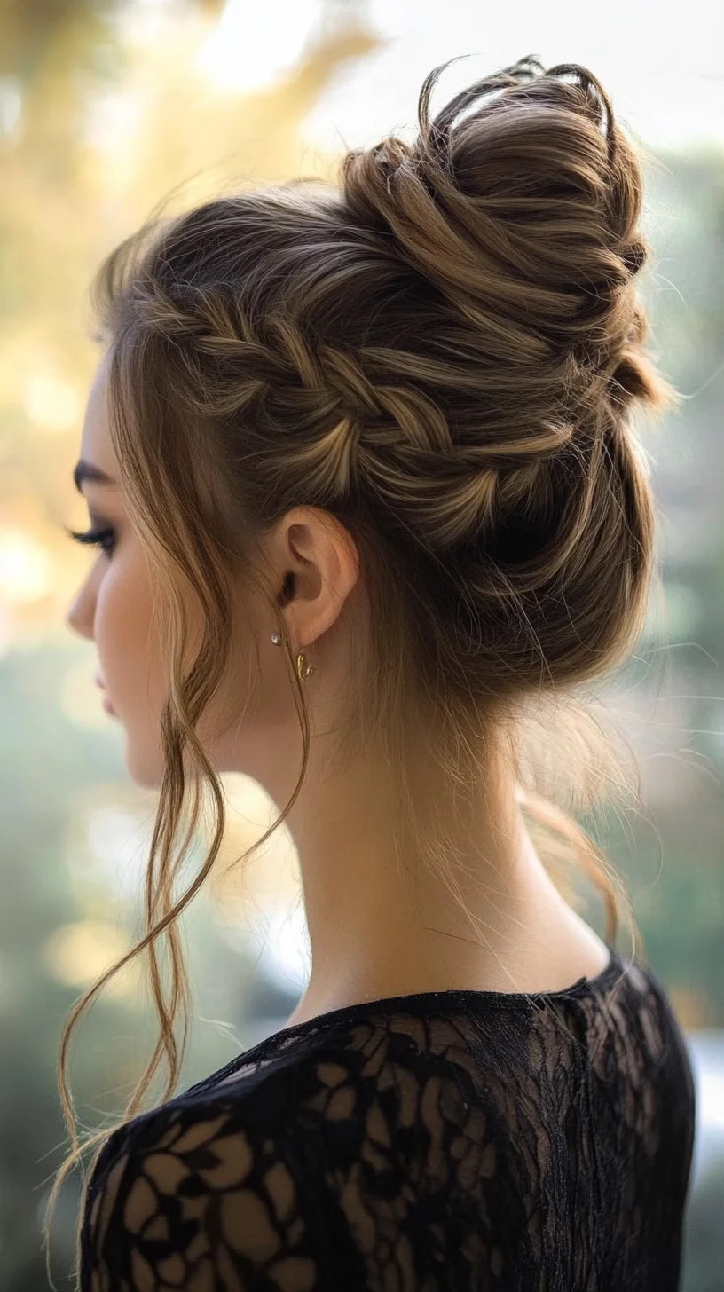 Elegant Braided Bun: A Chic Twist for Effortless Sophistication