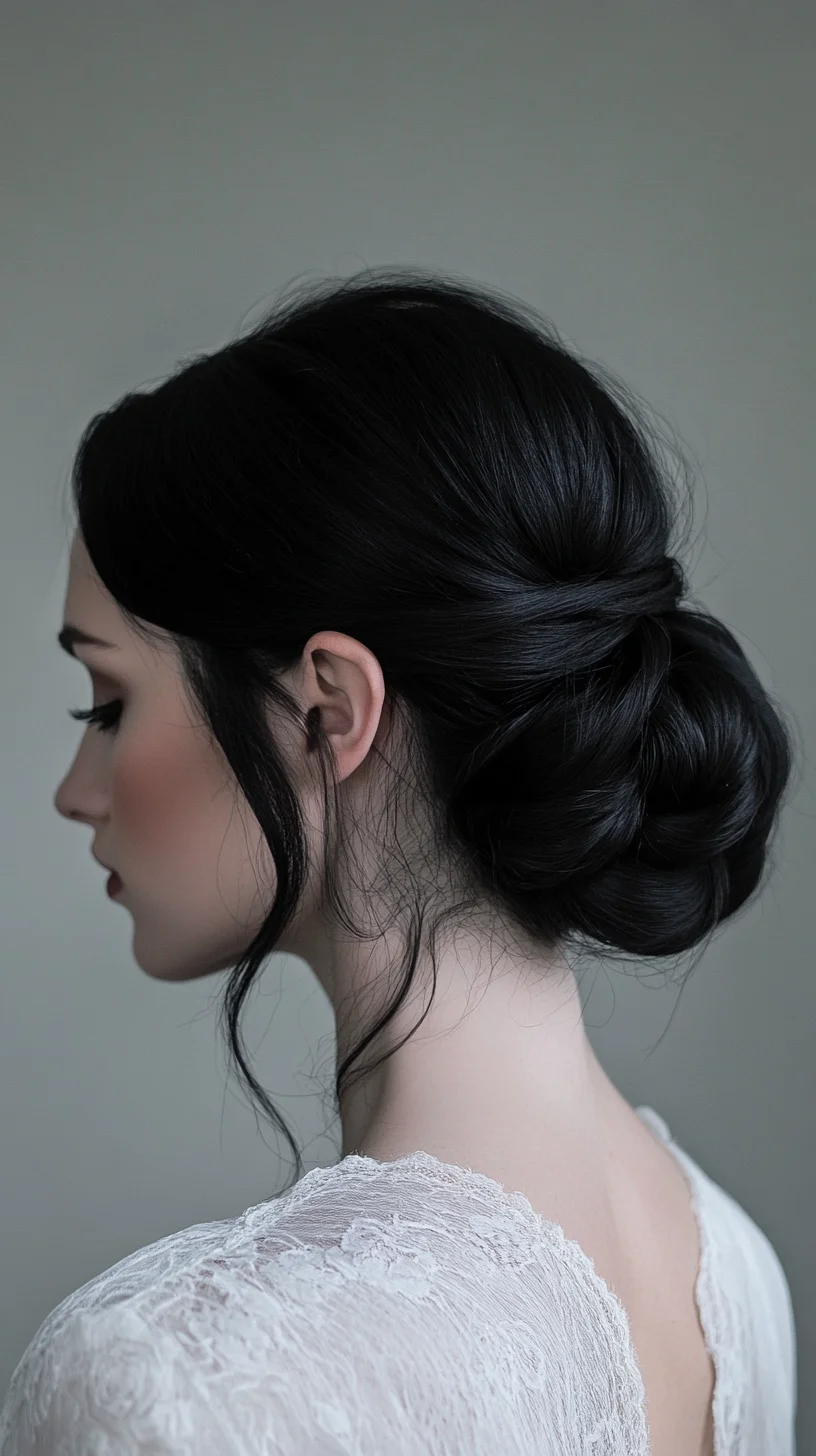 Elegant Braided Low Bun: A Timeless Style for Any Occasion