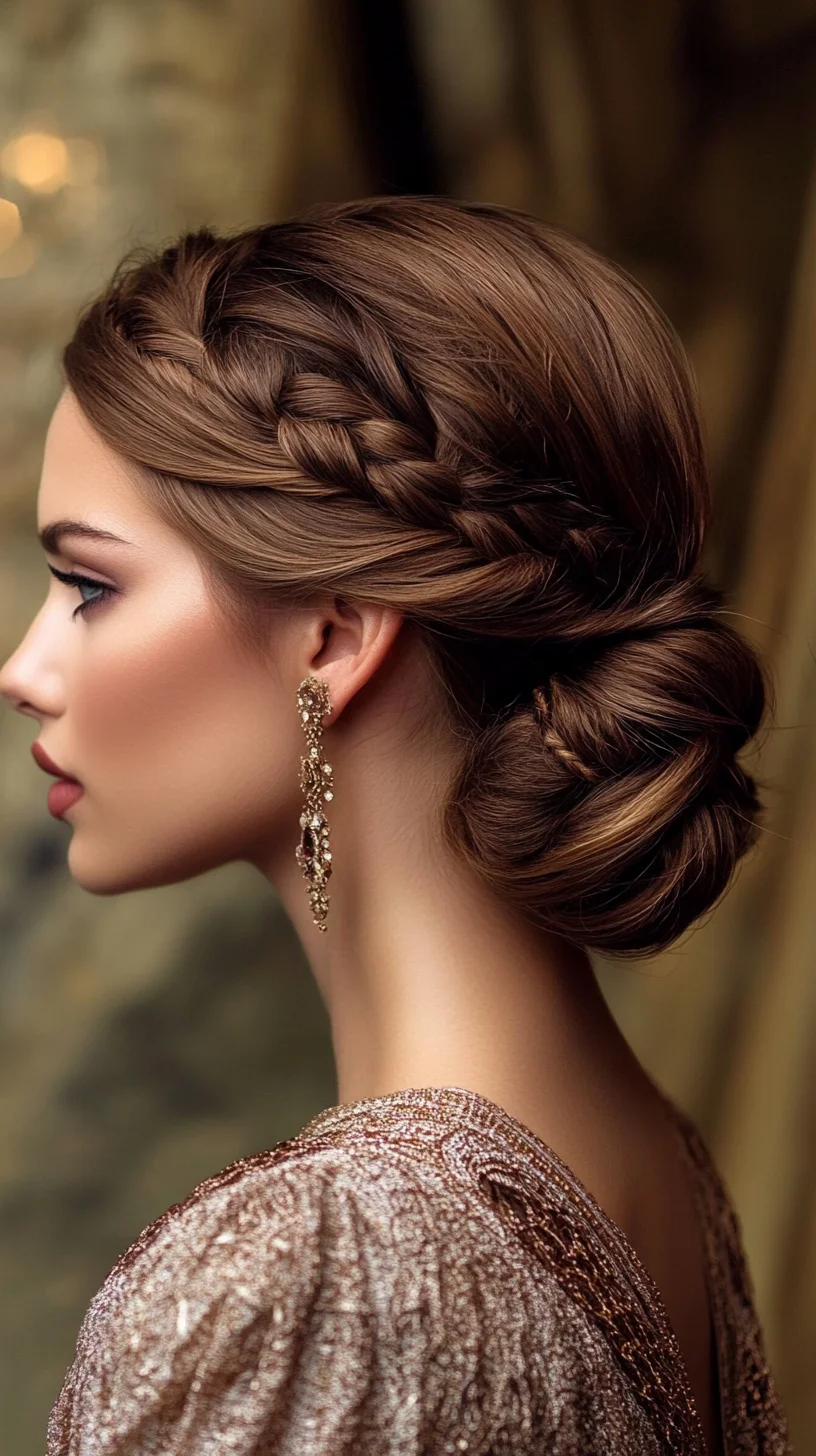 Elegant Braided Updo: A Timeless Style for Formal Occasions