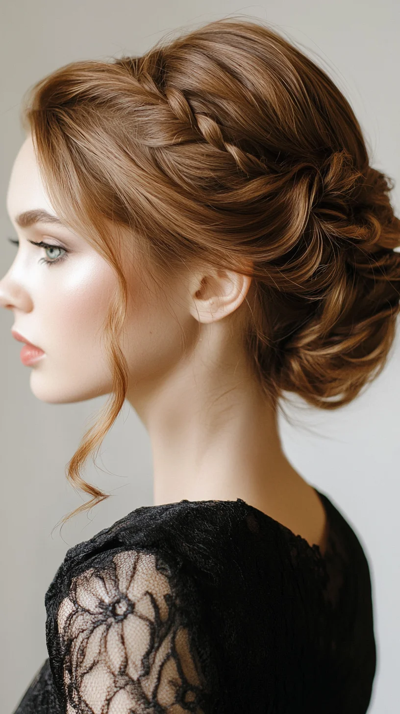 Elegant Braided Updo: Effortlessly Chic for Any Occasion