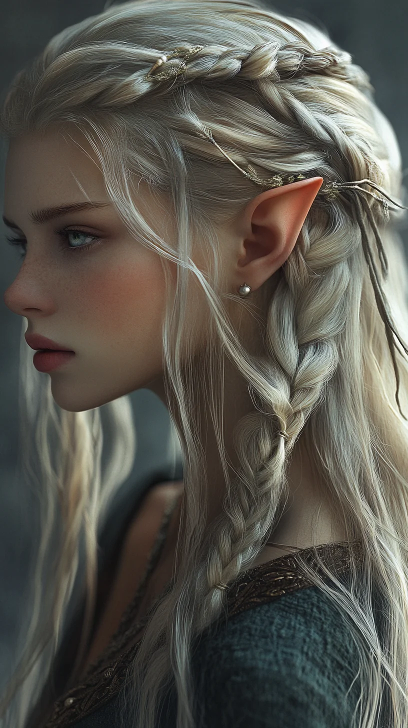 Elegant Braids and Soft Waves: The Perfect Ethereal Hairstyle