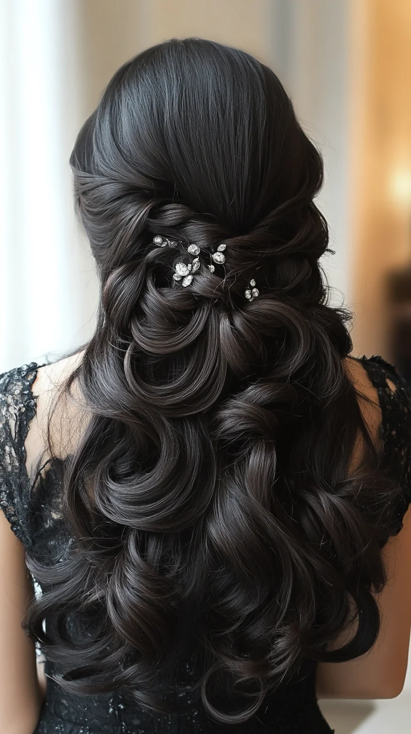 Elegant Cascading Curls: Perfect for Glamorous Occasions