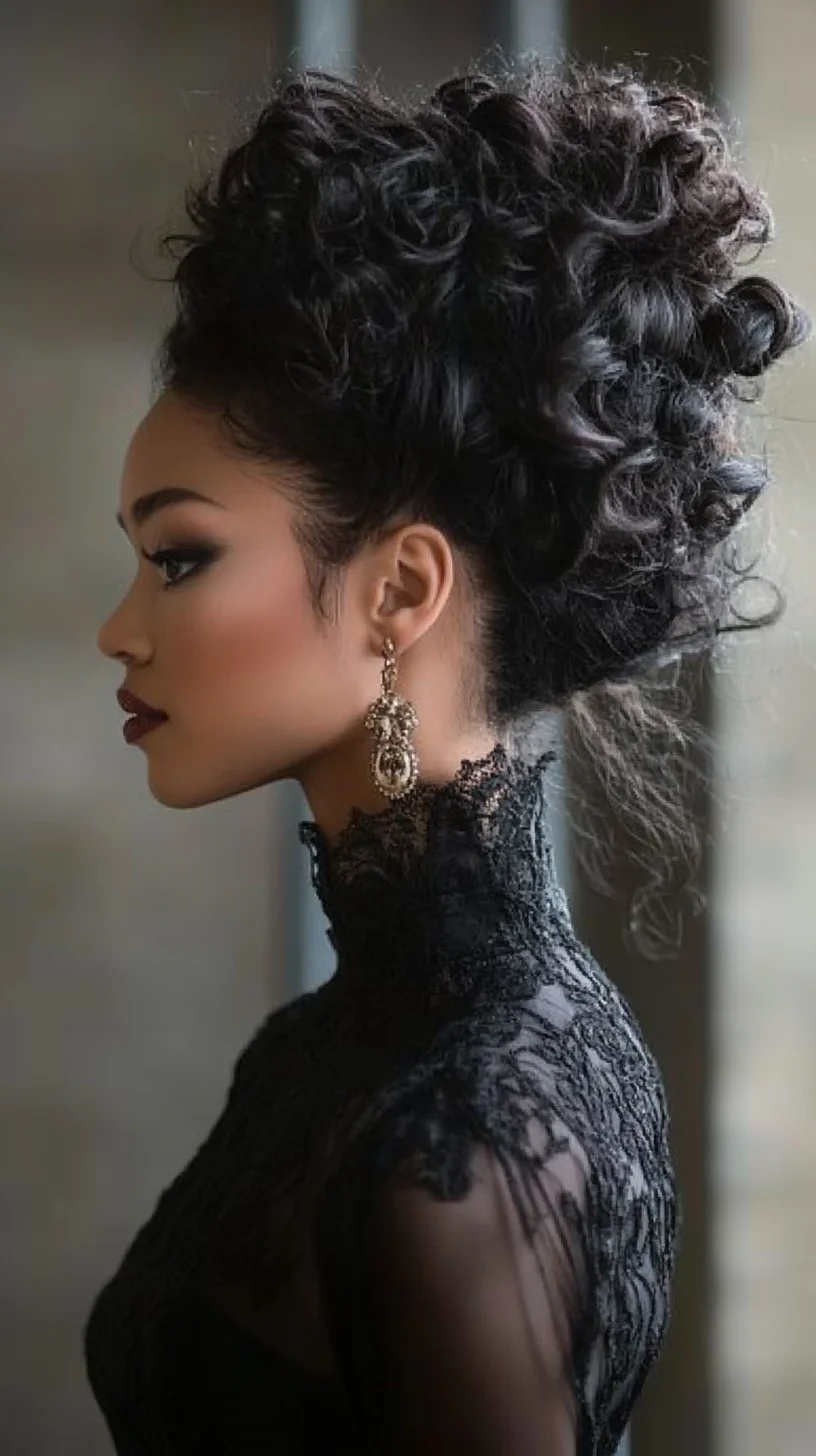 Elegant Curly Updo: A Timeless Style for Glamorous Evenings