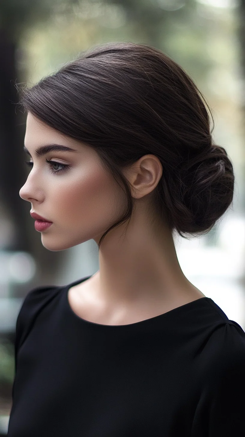 Elegant Low Bun: A Timeless Updo for Effortless Sophistication