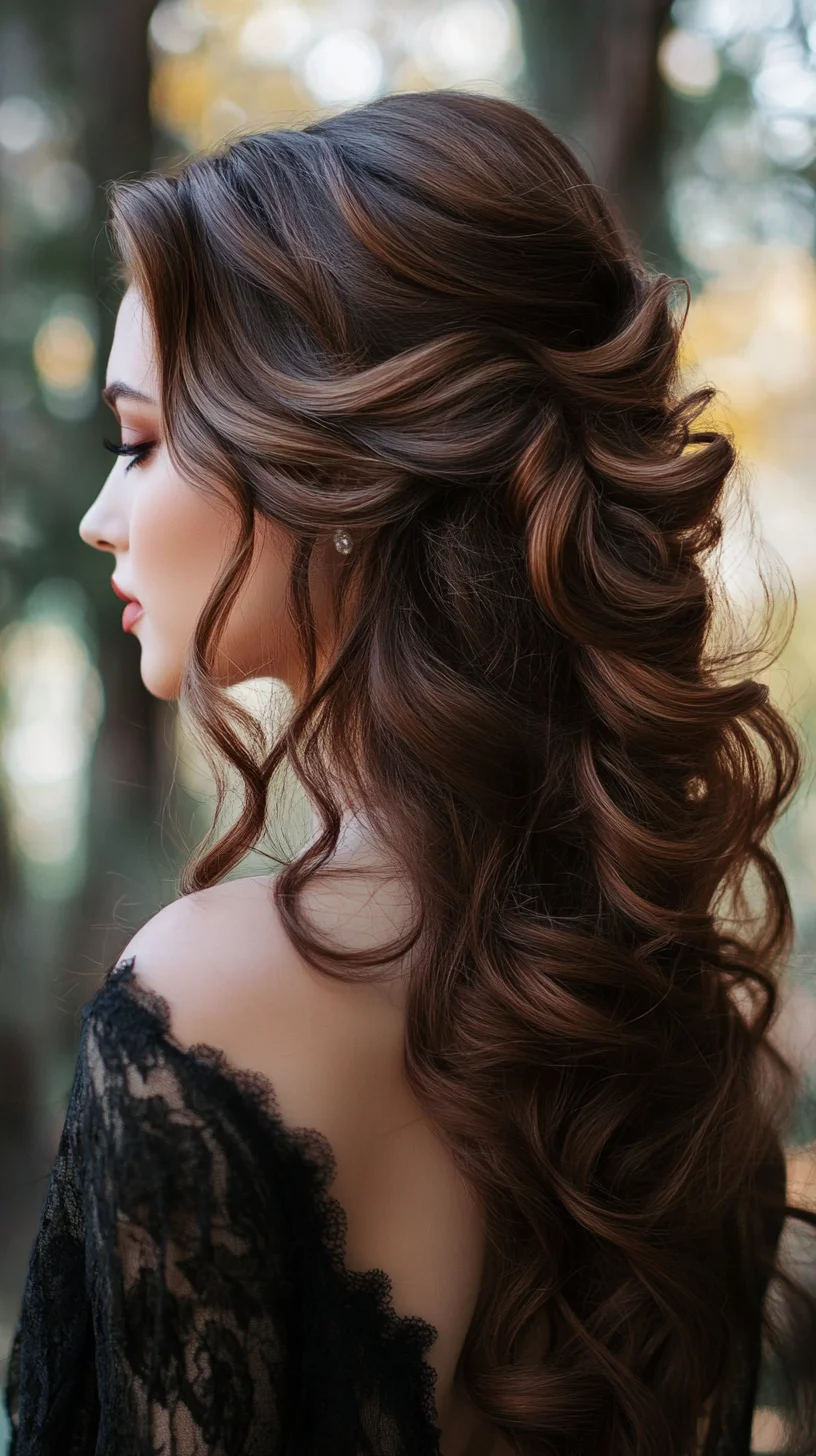 Elegant Romantic Waves: A Timeless Hairstyle for Any Occasion